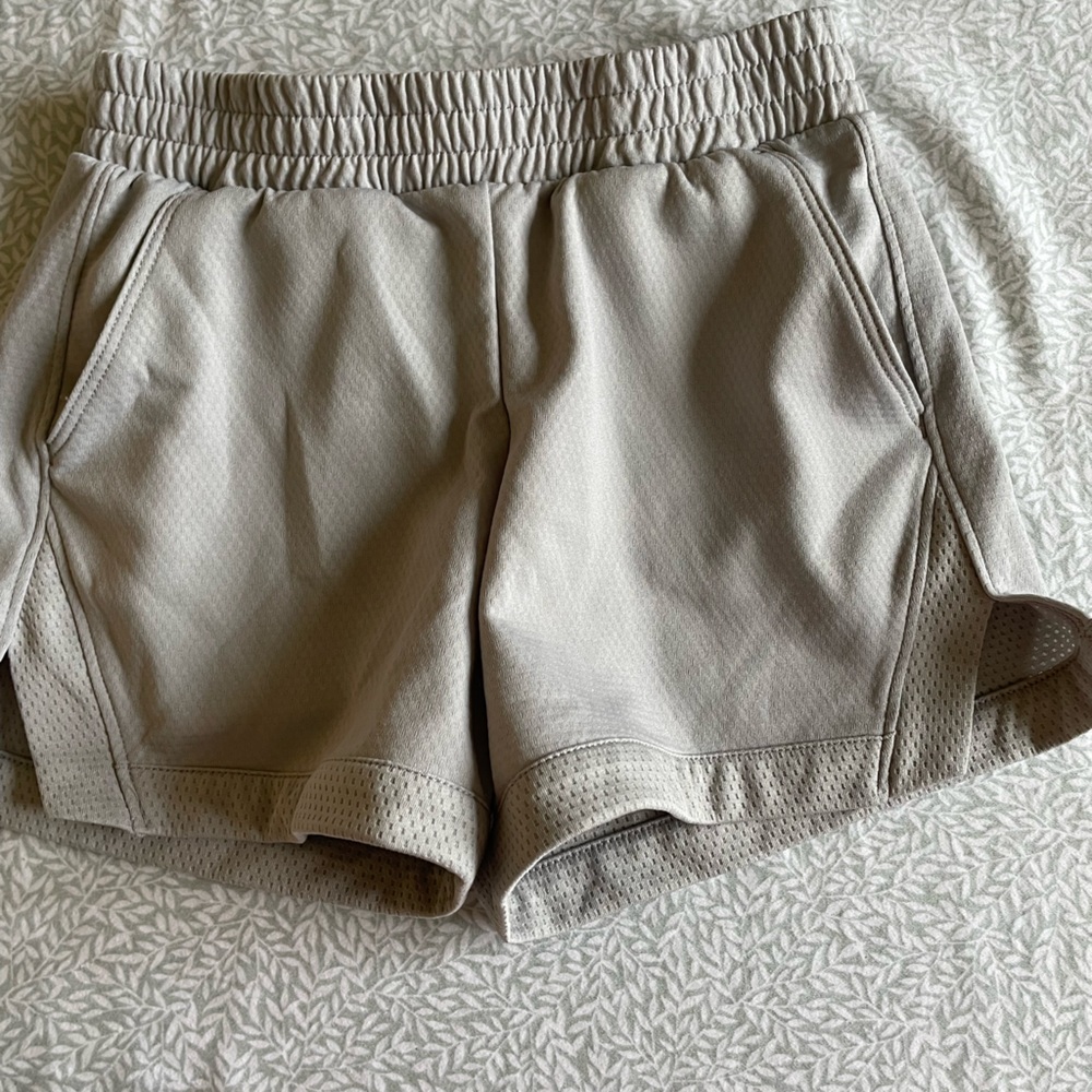 Grey athletic shorts